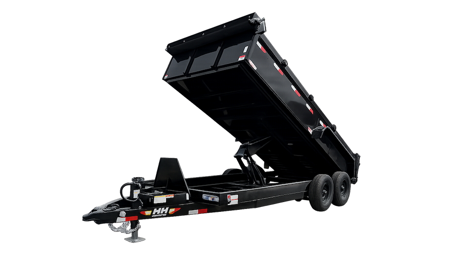 8.2'x14' industrial dump rental trailer