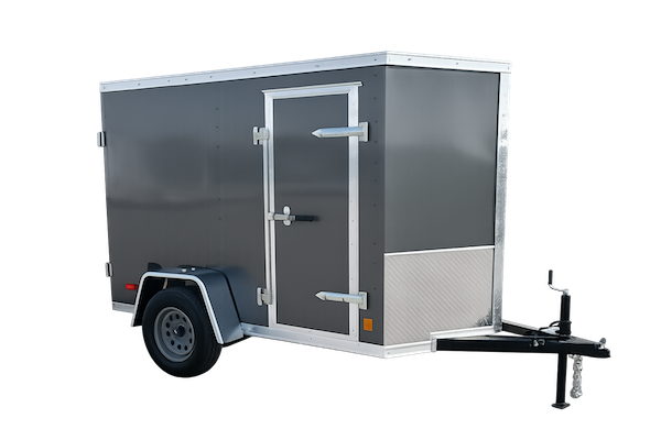 6'x12' enclosed single axle rental trailer