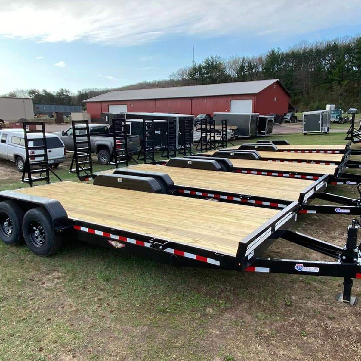 line of industrial skid steer trailers2