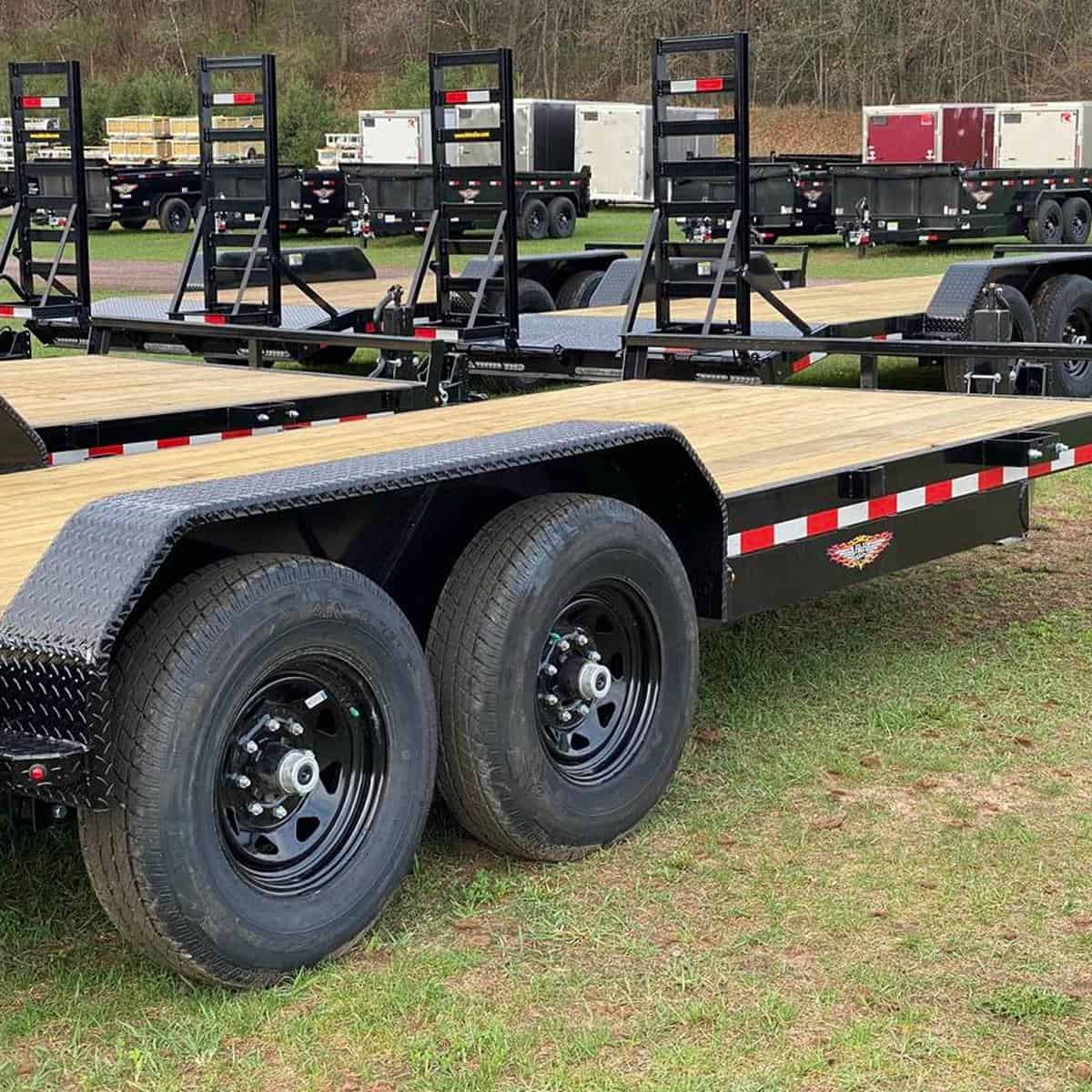 tandem axles of industrial trailer