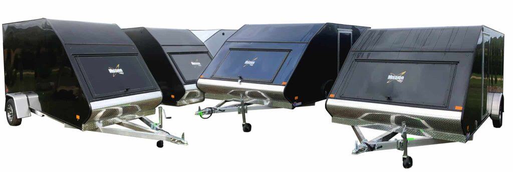 101×12′ Mission Hybrid Crossover Snowmobile Trailer
