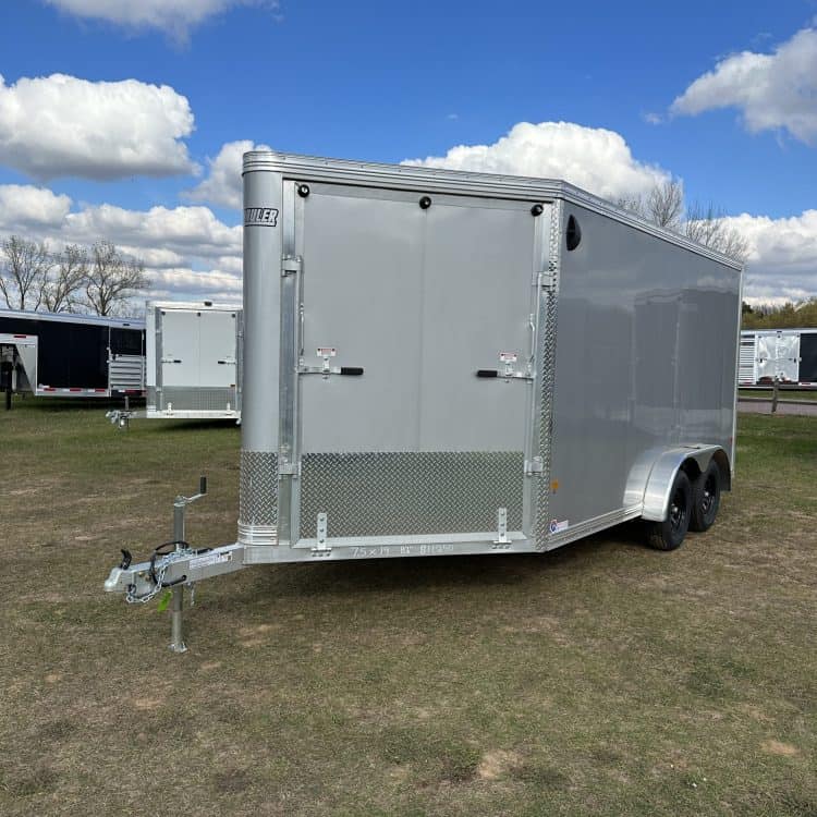 7x19 EZ Hauler Inline Snowmobile Trailer